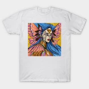 fairy woman ecopop floral art T-Shirt